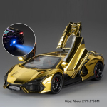 Skaala 1:24 Countach LP500S Revuelto Sportauto Mudel M&auml;nguasi Esiratta Roolimine Metallist Valatud Superauto Mudelid Interaktiivsed M&auml;nguasjad black