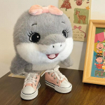 Tungtungtung Itaalia Ajum&auml;danik Al Tralalero Tralala Pehmed M&auml;nguasjad Telalaero Telala HAI Anime Pehmed M&auml;nguasjad Pehme Padi M&auml;nguasi 23cm roosa