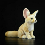 Uus rebane kaisuloom K&otilde;rge truudusega k&otilde;rberott kaisukaru Vulpes Zerda Peluche Elutruu t&auml;istopitud loomad Simulatsiooninukk Kawaii Kingitused 26cm