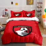 AFC Bournemouth logo muster. Voodipesukomplektid Tekikotikomplektid Tekikotid Padjap&uuml;&uuml;rid(1* Tekikott 2* Padjap&uuml;&uuml;ri (ilma tekita)) 135x200cm