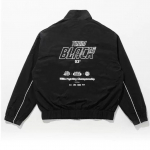 Team Black Korea t&uuml;drukuteb&auml;ndi tuulekindel neutraalne tuuleprindiga logo spordiklassikaline paarijakk jakk M must