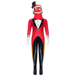 H&auml;mmastav Digitaalne Tsirkus Cosplay Kost&uuml;&uuml;m Pomni Gangle Zentai &Uuml;likond Mask Tunked Multifilmim&auml;ng Halloween Karneval Cosplay Riietus 140 red
