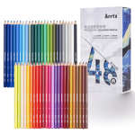 Arrtx 48/72/120 V&auml;rviliste pliiatsite komplekt Pehme s&uuml;si kunstnikele T&auml;iskasvanute v&auml;rviline joonistamine Segamine Varjutamine Kujundamine Klapiga karp blue