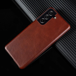 K&auml;sitsi valmistatud ehtsast nahast &uuml;mbrised Samsung Galaxy S21 FE S20 S20FE 5G S20Plus jaoks Esteetiline vana stiili mustriga telefoni&uuml;mbris Tagak&uuml;lg Genuine Leather&Galaxy S20 Ultra brown