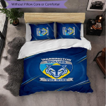Warrington Wolves Muster Mikrokiud 3-osaline Voodipesukomplekt Dekoratiivne Tekikoti Komplekt Magamistoa Kodu Kasutamiseks 140cm*210cm