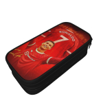Ronaldo jalgpall Ronaldo kingitused Pinalid Moodsad pliiatsikotid T&uuml;druk Poiss Suur hoiuruum &Otilde;pilased Koolikingitused Pinalikott 21x10.5x5cm red