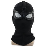 Spider-Man Far From Home Stealth Black Kootud Mask-kapuuts, Varjuninga N&auml;okate Cosplay Kost&uuml;&uuml;mi Rekvisiitideks Black Knit Spiderman black