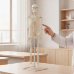 Skeletimudel alusega Anatoomia Pehme kontorisse white