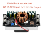 K&otilde;rge v&otilde;imsus 1500w 50a DC-DC Boost Buck konverter Step Up Down toiteallika moodul 15v-90v kuni 2.5v-72v v&otilde;i 10-32v kuni 24v-50v