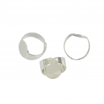 10 tk reguleeritavad r&otilde;ngad 15x10 mm t&uuml;hja alusega lame padi DIY ehete valmistamise k&auml;sit&ouml;&ouml; h&otilde;be