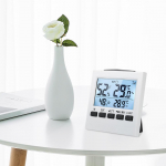 LCD digitaalne juhtmeta sise-/v&auml;litermomeeter h&uuml;gromeeter temperatuuri niiskuse m&otilde;&otilde;tur oranž