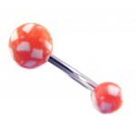 Les Tr&eacute;sors De Lily [E6748] - Body Piercing Boule 'Tecno' Orange oranž