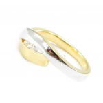 Bague Plaqu&eacute; Or 'C&acirc;lin' 2 tons 50 kuld
