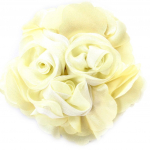 Les Tr&eacute;sors De Lily [K3087] - Broche Cr&eacute;ateur 'Rose F&eacute;&eacute;rique' beige beež