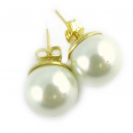 Les Tr&eacute;sors De Lily [L1585] &ndash; Elevandiluust Perla k&otilde;rvar&otilde;ngad (12 mm) beež