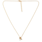 Les Tr&eacute;sors De Lily [M8893] - kullatud kaelakee  Romantic Knot  valge kuld - 10x10 mm kuld