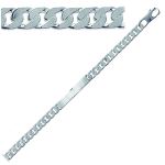 Les Tr&eacute;sors De Lily [P9945] &ndash; meeste h&otilde;bedane jalakett Adam, h&otilde;bedane (roodiumiga kaetud) &ndash; 19 cm 7 mm h&otilde;be