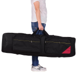 Professionaalne elektrilise klaveri kott Kaasaskantav esinemiskott vastupidava k&auml;epideme ja &otilde;larihmiga 8 mm p&otilde;rutuskindla puuvillase vahekihiga 88 klahviga klaviatuurile must