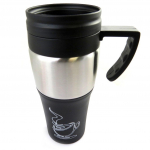 Les Tr&eacute;sors De Lily [M3928] - Mug de transport 'Design' noir - 19x9 cm (40 cl) must