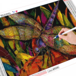 HUACAN DIY 3D &uuml;mmargune teemantmaaling Dragonfly lille tikandid ristpistes k&auml;sit&ouml;&ouml;na kodukaunistus Full square 20*30 cm