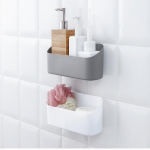 3 TK Seinale paigaldatav kosmeetikatoodete hoiukarp Vannitoa hoiustamisriiul seinariiul Vannitoa korrastaja riiulid 3pcs grey