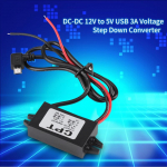 - 12 V kuni 5 V 3 A USB-muunduri pinge alandaja auto nutitelefonile
