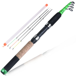 Sougayilangi &otilde;ngeritv 3 m teleskoopiline s&uuml;sinikkiust mini spinning &otilde;ngeritv s&ouml;&ouml;tja &otilde;ngeritv 3m Rod roheline