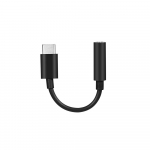T&uuml;&uuml;p C kuni 3,5 mm k&otilde;rvaklappide adapter USB 3.1 TypeC isane kuni 3.5 AUX heli emane pistikupesa heliadapter must