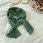 Prindi Kids Sall Baby Boys Girl Sall Talve Aksessuaarid Sall V&auml;ikelaste Kaelasoojendaja Beebi puuvillased linased sallid roheline