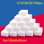 100 * 60 * 20 mm melamiini k&auml;sn Magic Sponge Eraser Melamiink&auml;sna puhastusk&auml;sn k&ouml;&ouml;gi vannitoa puhastusvahenditele 5PC valge