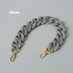 Uus mood naiste k&auml;ekoti aksessuaaride kett matt Kakhi hall oranž vaigust kett matt rihm naiste sidur &otilde;lakott 40CM hall