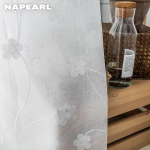 1 TK NAPEARL Daisy tikitud t&uuml;llkardin Moodne moodne aken L&auml;bipaistev armas t&uuml;llkardin elutuppa W250cm x L270cm valge