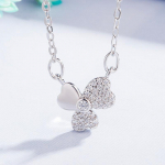 SACE GEMS muru kolme lehega vasesulamist lilla tsirkoon naiste ripats kaelakee moekingitus roosa kuldne v&auml;rv