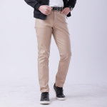 &Otilde;hukesed nahast p&uuml;ksid Meeste motop&uuml;ksid Kevadsuvi Mood V&auml;rv Elastne Slim Fit PU p&uuml;ksid Tuulekindlad Veekindlad Meeste P&uuml;ksid 38 khaki