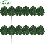 12 tk kunstlik taime s&otilde;najala kilpkonna lehed plastist siidist v&otilde;ltsitud