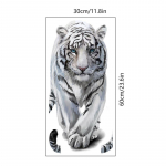 Valge tiigri seinakleebised elutuppa magamistuppa k&uuml;lmkapi kunstikleebised tausta seinakaunistus veekindel PVC materjal 30 * 60 cm