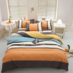 King-/queen-size/t&auml;issuuruses lina tekikate Padjap&uuml;&uuml;ri komplekt Paksu puuvillane magamistuba Lihtne voodipesu Singl3pc1.2m