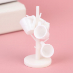 1Komplekt Nukumaja minitassihoidja Lihtne veetassihoidja Miniatuurne toit M&auml;ngujook sinine