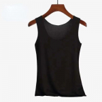 Uus suvise stiiliga naiste moekas s&auml;rk, puuvillane &otilde;huke naiste &otilde;huke vest Bralette kitsas varrukateta vestiga T-s&auml;rk valge 4XL