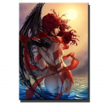 sulgedest unistuste tiib Ingel, haldjas, p&auml;kapikk, 5d diy teemanttikandid t&auml;iskandiline &uuml;mmargune puur teemantmaaling Multikas, uus kingitus S330 Full Round 30x45CM