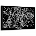 Feeby l&otilde;uenditr&uuml;kk, Varssavi linnaplaan 60x40 valge/must