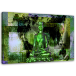 L&otilde;uenditr&uuml;kk Abstract Buddha Zen Spa 60x40 roheline