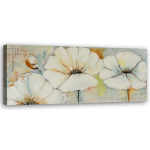 L&otilde;uenditr&uuml;kk Maali Lilled Pastell 90x30 beež