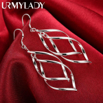 Fine Kvaliteetne 925 Sterling Silver K&otilde;rvar&otilde;ngad Moeehted Elegantsed Naise K&otilde;rvar&otilde;ngad Rippuvad Tilk pikad Pulmad J&otilde;ulukingid ME028