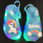 T&uuml;drukute sussid Lastele Unicorn LED Lastesussid Beebi sandaalid Lastejalatsid t&uuml;drukutele Poistele Valguskingad v&auml;ikelapsed 32-33#