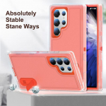 Samsung S23 Ultra kukkumisvastase aluse funktsiooniga matt &uuml;mbris Samsung Galaxy S23 Ultra S 23 Plus k&otilde;va tugeva telefonikoti jaoks Funda for Galaxy S23 Ultra oranž