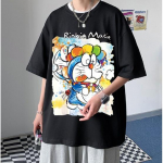 Meeste l&uuml;hikeste varrukatega T-s&auml;rgid Graafilise kirjaga poolvarrukatega T-s&auml;rgid Pullover T-s&auml;rk Juhuslik T-s&auml;rk Meeste vabaaja kaelusega retro topsid M must