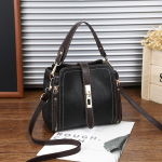 Square Bag Messenger Bag Mini Fashion &otilde;laklapiga kott 21*12*18cm must