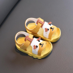 Poistele ja t&uuml;drukutele 1&ndash;3-aastased jalutusjalatsid V&auml;ikelaste sandaalid Pehmed tallad Libisemiskindlad Rannasandaalid Suvised 16 kollane