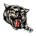 Tri Mishki W1442 3D Fierce Panther autokleebis PVC kleebised Mootorratta kleebis auto veoauto kaitseraua maasturi seinal veekindel 20cm -L